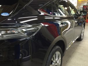 ハリアー60系・プレミアムコーティング・運転席側後方より