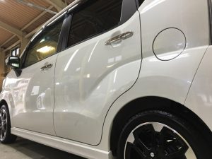 ハスラー・スタンダードコーティング・助手席側後方より