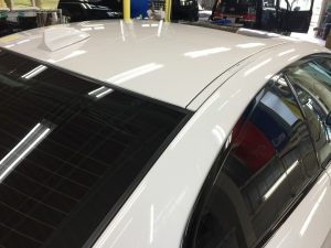 BMW3・リアルガラスコート・ルーフ周辺