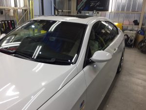 BMW3・リアルガラスコート・助手席側フェンダー周辺