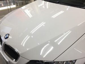 BMW3・リアルガラスコート後のボンネット3