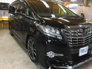 アルファード・プレミアムコーティング・運転席側前方より