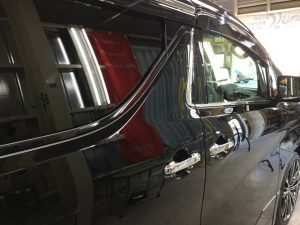 アルファード・窓ガラスコーティング・運転席側