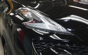 ジューク・プレミアムコーティング後・ヘッドライト付近