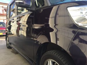 タント・プレミアムコーティング・運転席側フェンダー付近