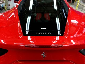 フェラーリ488・エシュロンゼンゼロ・エンジンルーム