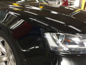 アウディA5・エシュロンゼンゼロ施工後・運転席側ヘッドライト