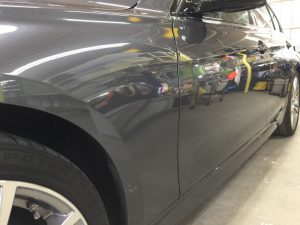 BMW320dMスポーツ・プレミアムコーティング後の助手席側前方より