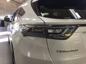 ハリアー・プレミアムコーティング後・助手席側後方より