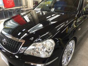 マジェスタ・プレミアムコーティング後のボンネット1