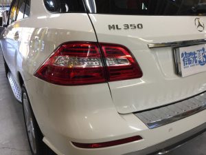 メルセデスベンツML350・プレミアムコーティング・運転席側後方より