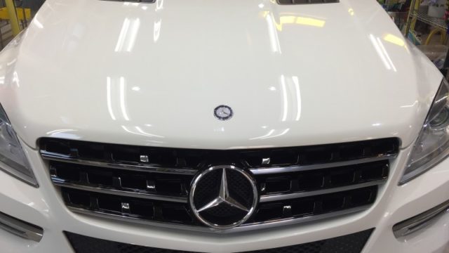 メルセデスベンツML350・プレミアムコーティング後のボンネット