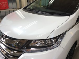 オデッセイ・ハイモースコート後のボンネット