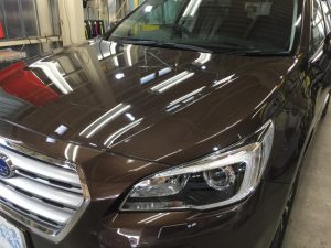 アウトバック・プレミアムコーティング後のボンネット1
