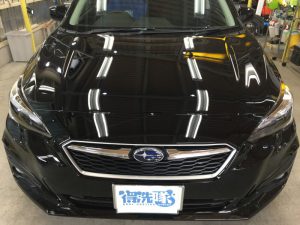 インプレッサ・プレミアムコーティング後のボンネット2