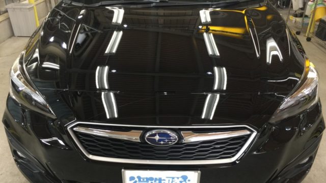 インプレッサ・プレミアムコーティング後のボンネット2