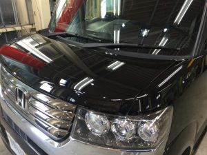 NBOX・プレミアムコーティング後のボンネット