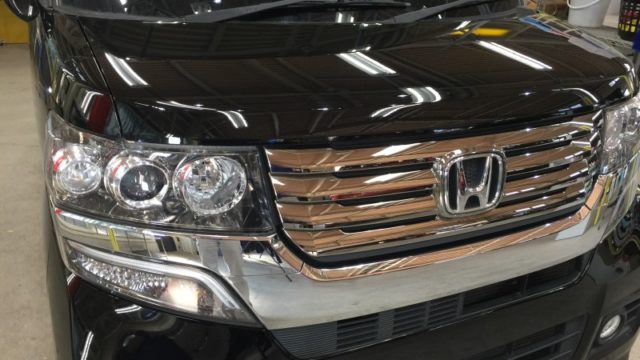 NBOX・プレミアムコーティング後のボンネット2