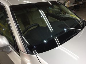 クラウン・ハイパービューコート後のフロントガラス