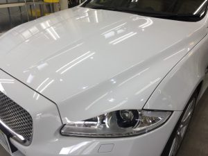 ジャガーXJ・エシュロンナノフィル後のボンネット2