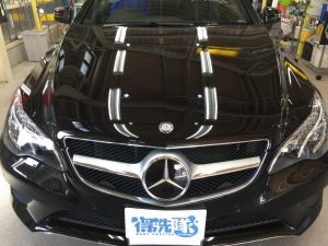 ベンツE・スタンダードコーティング後のボンネット2