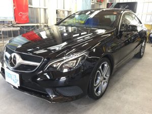 ベンツE・モール磨き＆スタンダードコーティング