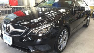 ベンツE・モール磨き＆スタンダードコーティング