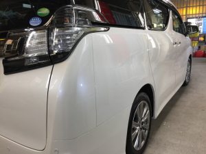 ヴェルファイア・エシュロンゼンゼロ施工後・運転席側後方より