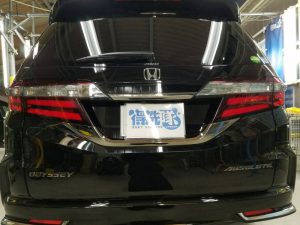 オデッセイ・スタンダードコーティング・リアゲート周辺