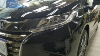 オデッセイ・スタンダードコーティング・助手席側ヘッドライト周辺