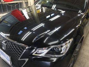 クラウン・ハイドロフィニッシュ後のボンネット