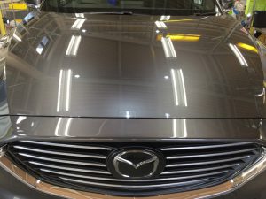CX8・プレミアムコーティング後のボンネット