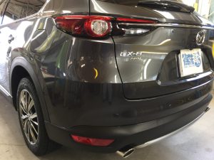 CX8・プレミアムコーティング後のリアゲート