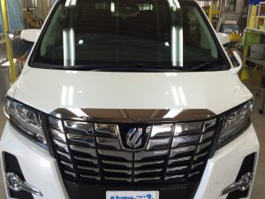 アルファード・ジーゾックスリアルガラスコート・正面