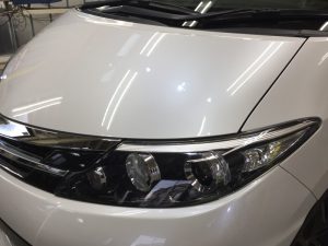 エスティマ・プレミアムコーティング後のボンネット