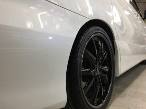 エスティマ・プレミアムコーティング後の運転席側後方より