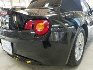 BMWZ4・プレミアムコーティング後の運転席側テール付近