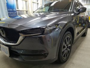 CX5・プレミアムコーティング・助手席側ヘッドライト周辺
