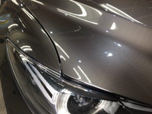 CX5・プレミアムコーティング・運転席側ヘッドライト上