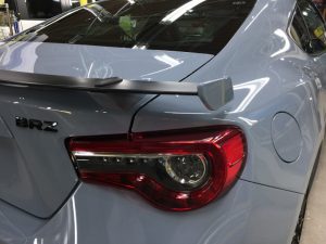 BRZ・エシュロン・ナノフィル施工後の運転席側テール付近