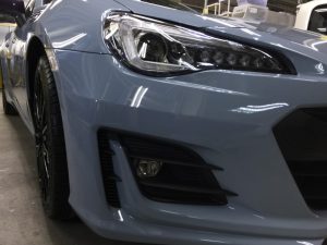 BRZ・エシュロン・ナノフィル施工後の運転席側ヘッドライト