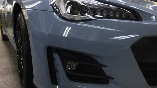 BRZ・エシュロン・ナノフィル施工後の運転席側ヘッドライト
