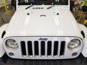 ラングラー・プレミアムコーティング施工後のボンネット