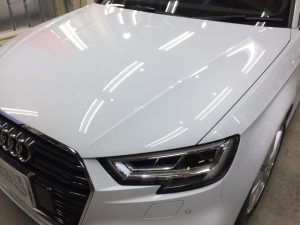 アウディA3・ニューバージョン施工後のボンネット1
