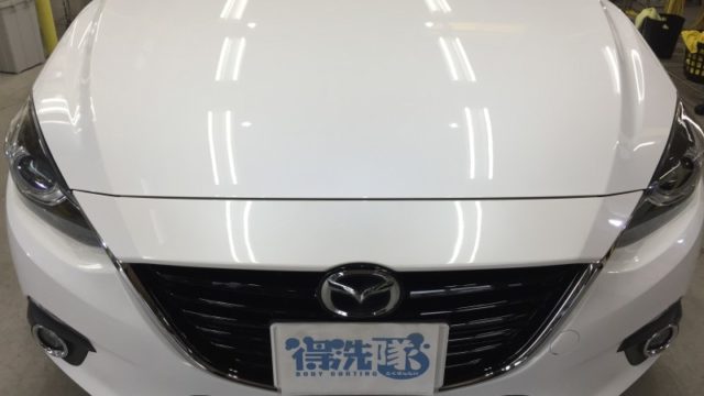 アクセラ・プレミアムコーティング施工後のボンネット