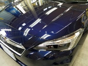 インプレッサ・プレミアムコーティング施工後のボンネット