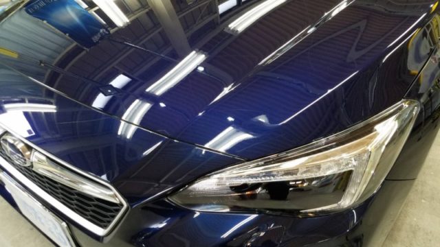 インプレッサ・プレミアムコーティング施工後のボンネット