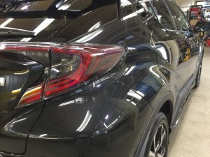 C-HR・プレミアムコーティング施工後の運転席側テール付近