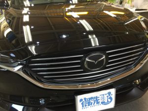 CX-8・ニューバージョン施工後のフロントグリル周り
