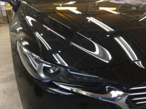 CX-8・ニューバージョン施工後の運転席側ヘッドライト付近